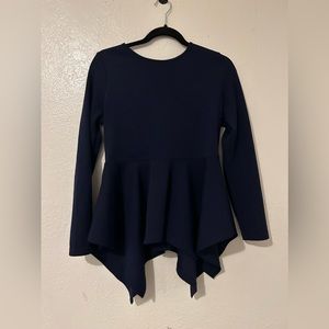 *****SOLD*******Navy blue tunic shirt top blouse